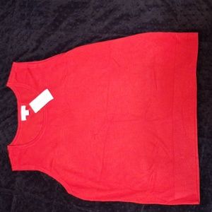 Women Red XL tank top NWT